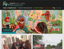 Tablet Screenshot of citygalleryindy.org